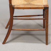 E. W. Godwin in the Style Of. An Aesthetic Movement Oak Bedroom or Side Chair - Thumbnail 12