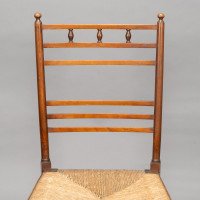 E. W. Godwin in the Style Of. An Aesthetic Movement Oak Bedroom or Side Chair - Thumbnail 9