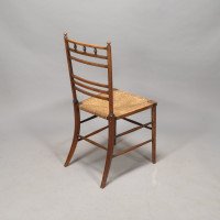 E. W. Godwin in the Style Of. An Aesthetic Movement Oak Bedroom or Side Chair - Thumbnail 3