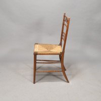 E. W. Godwin in the Style Of. An Aesthetic Movement Oak Bedroom or Side Chair - Thumbnail 6