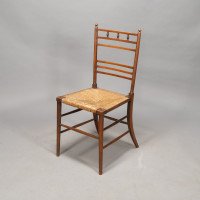 E. W. Godwin in the Style Of. An Aesthetic Movement Oak Bedroom or Side Chair - Thumbnail 7