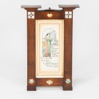 Herbert Davis Richter, Pair of Arts & Crafts Oak Pictures in the Original Frames - Thumbnail 13