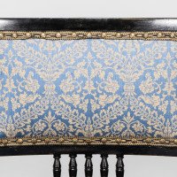 H. W. Batley or E. W. Godwin for Collinson & Lock attributed. An Aesthetic Movement Ebonized Walnut Armchair - Thumbnail 10