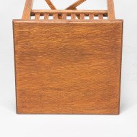 E. W. Godwin, attributed. An Anglo-Japanese Quarter Sawn Oak Side Table. The Top with a Double Molded Edge with Simple Slatted Decoration - Thumbnail 10