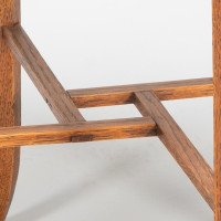 E. W. Godwin, attributed. An Anglo-Japanese Quarter Sawn Oak Side Table. The Top with a Double Molded Edge with Simple Slatted Decoration - Thumbnail 15