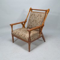 Dr. C. Dresser Manufactured for the Art Furniture Alliance. A Rare & Important Aesthetic Movement Armchair - Thumbnail 3