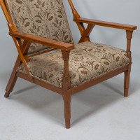 Dr. C. Dresser Manufactured for the Art Furniture Alliance. A Rare & Important Aesthetic Movement Armchair - Thumbnail 12