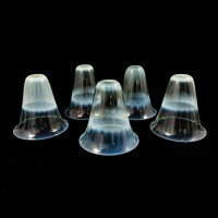 A Set of Five Vaseline Bell Shades - Thumbnail 1