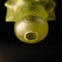 Arts and Crafts, c.1900 Swirled Vaseline Glass Shade with Ruffled Rim - Thumbnail 15