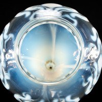 Arts and Crafts Vaseline Glass Teardrop Shades – Stylised Peacock Motifs - Thumbnail 17