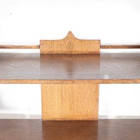 A Glasgow School Arts & Crafts Oak Buffet with Plank Sides & Central Plank Back - Thumbnail 9