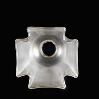 A Pair of Frosted Glass Shades with Gently Draped & Flowing Rims - Thumbnail 20