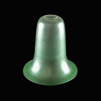 Arts and Crafts – Frosted Vaseline Glass Shade with Green-Tinted Rim (c.1900) - Thumbnail 2