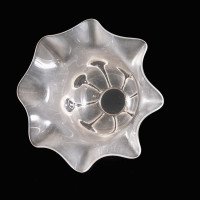 A Frosted Glass Shade with Teardrop Embellishments & a Gently Ruffled Rim - Thumbnail 13