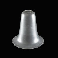 Arts and Crafts Frosted Glass Lampshade – Bell Form with Gently Flared Rim - Thumbnail 1