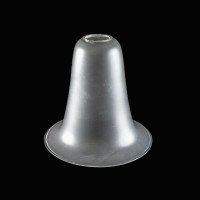 Arts and Crafts Frosted Glass Lampshade – Bell Form with Gently Flared Rim - Thumbnail 2