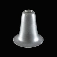 Arts and Crafts Frosted Glass Lampshade – Bell Form with Gently Flared Rim - Thumbnail 3