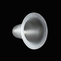 Arts and Crafts Frosted Glass Lampshade – Bell Form with Gently Flared Rim - Thumbnail 4