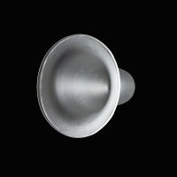 Arts and Crafts Frosted Glass Lampshade – Bell Form with Gently Flared Rim - Thumbnail 5