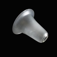 Arts and Crafts Frosted Glass Lampshade – Bell Form with Gently Flared Rim - Thumbnail 7