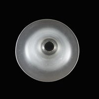 Arts and Crafts Frosted Glass Lampshade – Bell Form with Gently Flared Rim - Thumbnail 8