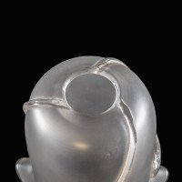 A Pair of Frosted Glass Shades with Teardrop Embellishments & Ruffled Rims - Thumbnail 19