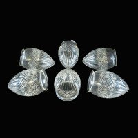 Arts and Crafts Cut Glass ‘Pineapple’ Shades – Set of Six, c.1900 - Thumbnail 3