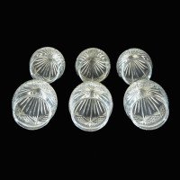 Arts and Crafts Cut Glass ‘Pineapple’ Shades – Set of Six, c.1900 - Thumbnail 4