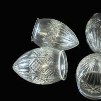 Arts and Crafts Cut Glass ‘Pineapple’ Shades – Set of Six, c.1900 - Thumbnail 6