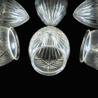 Arts and Crafts Cut Glass ‘Pineapple’ Shades – Set of Six, c.1900 - Thumbnail 8
