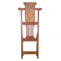 Shapland and Petter – Arts and Crafts Oak Hallstand with Mirror, Umbrella Stand - Thumbnail 7