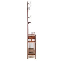 Shapland and Petter – Arts and Crafts Oak Hallstand with Mirror, Umbrella Stand - Thumbnail 8