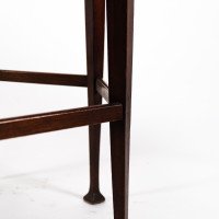 Liberty & Co., attributed. An Aesthetic Movement Hexagonal Side Table with Herringbone Inlay - Thumbnail 16