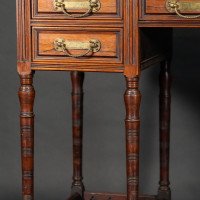 E. W. Godwin for Collinson & Lock. A Fine Quality Rosewood Desk - Thumbnail 12