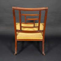 E. W. Godwin, attributed. An Anglo-Japanese Aesthetic Movement Ebonized Armchair with a Lattice Style Back - Thumbnail 6