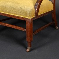 E. W. Godwin, attributed. An Anglo-Japanese Aesthetic Movement Ebonized Armchair with a Lattice Style Back - Thumbnail 10