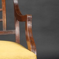 E. W. Godwin, attributed. An Anglo-Japanese Aesthetic Movement Ebonized Armchair with a Lattice Style Back - Thumbnail 13
