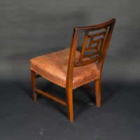 E. W. Godwin, attributed. An Anglo-Japanese Aesthetic Movement Walnut Side Chair with a Lattice Style Back - Thumbnail 5