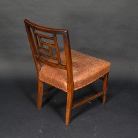 E. W. Godwin, attributed. An Anglo-Japanese Aesthetic Movement Walnut Side Chair with a Lattice Style Back - Thumbnail 7
