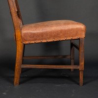 E. W. Godwin, attributed. An Anglo-Japanese Aesthetic Movement Walnut Side Chair with a Lattice Style Back - Thumbnail 9