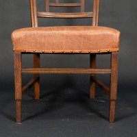 E. W. Godwin, attributed. An Anglo-Japanese Aesthetic Movement Walnut Side Chair with a Lattice Style Back - Thumbnail 13