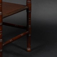 Gillow and Co., attributed. In the Style of E. W. Godwin – Aesthetic Movement Two-Tier Walnut Side Table - Thumbnail 15