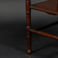 Gillow and Co., attributed. In the Style of E. W. Godwin – Aesthetic Movement Two-Tier Walnut Side Table - Thumbnail 16