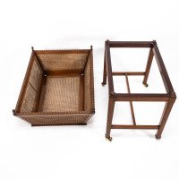 Sir Edwin Landseer Lutyens. A Rare Newspaper Basket with Acorn Finials (replaced) - Thumbnail 7