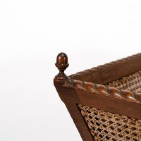 Sir Edwin Landseer Lutyens. A Rare Newspaper Basket with Acorn Finials (replaced) - Thumbnail 8