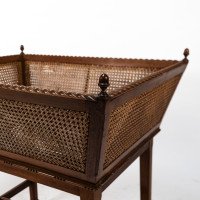 Sir Edwin Landseer Lutyens. A Rare Newspaper Basket with Acorn Finials (replaced) - Thumbnail 9