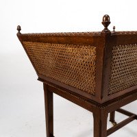 Sir Edwin Landseer Lutyens. A Rare Newspaper Basket with Acorn Finials (replaced) - Thumbnail 16