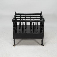 E. W. Godwin for Gillow and Co., attributed – Aesthetic Movement Walnut & Ebonised Canterbury - Thumbnail 5