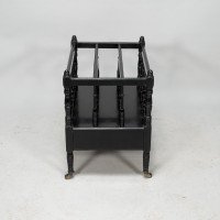 E. W. Godwin for Gillow and Co., attributed – Aesthetic Movement Walnut & Ebonised Canterbury - Thumbnail 7