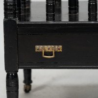 E. W. Godwin for Gillow and Co., attributed – Aesthetic Movement Walnut & Ebonised Canterbury - Thumbnail 9